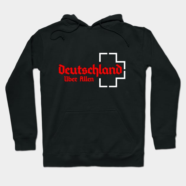 Germany Deutschland Uber Allen Heavy Metal Gift Hoodie by BlackRavenOath